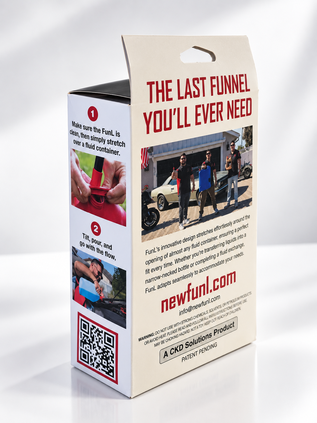FunL Stretchable Automotive Funnel - Universal Fit, Spill-Proof Design for Fluid Transfers