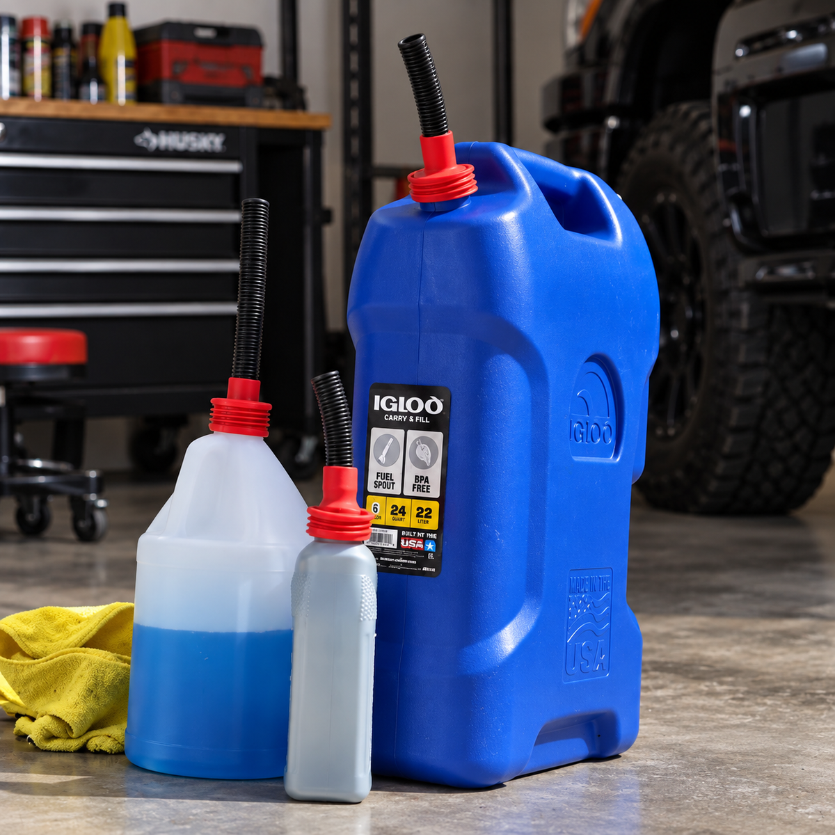 FunL Stretchable Automotive Funnel - Universal Fit, Spill-Proof Design for Fluid Transfers